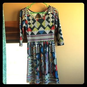 Babydoll style dress with keyhole back